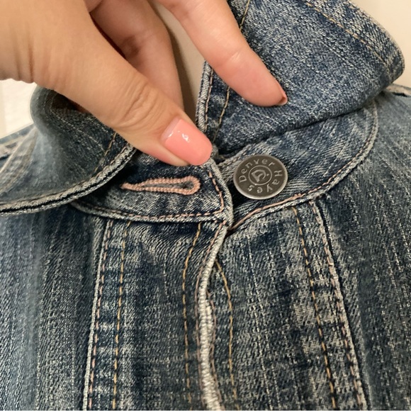 Denver Hayes Vintage Fitted Denim Jacket Size S - Picture 8 of 10